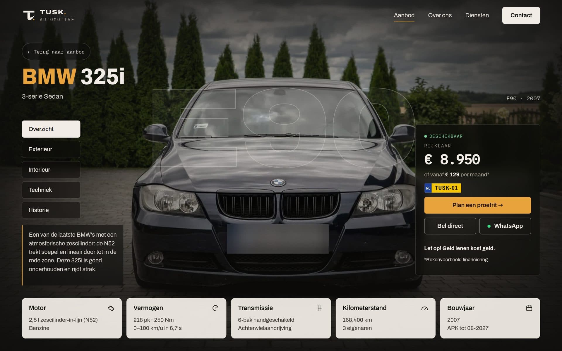 TUSK Automotive, screenshot 3